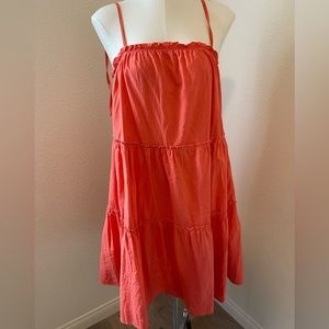 Tie shoulder tier layer cami dress- Med- Never Worn